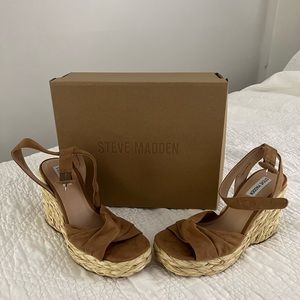 Steve Madden Poloma wedge Sandal Sz 8 1/2